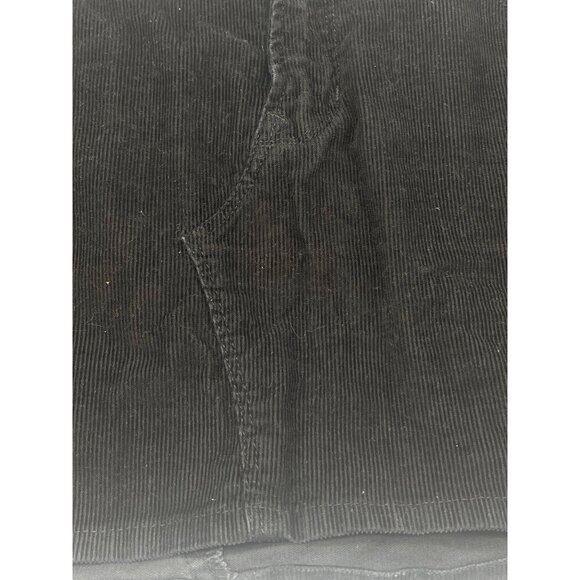 gap 1969 corduroy mini skirt black pockets zip button up belt loop 24/7 READ - Picture 3 of 6